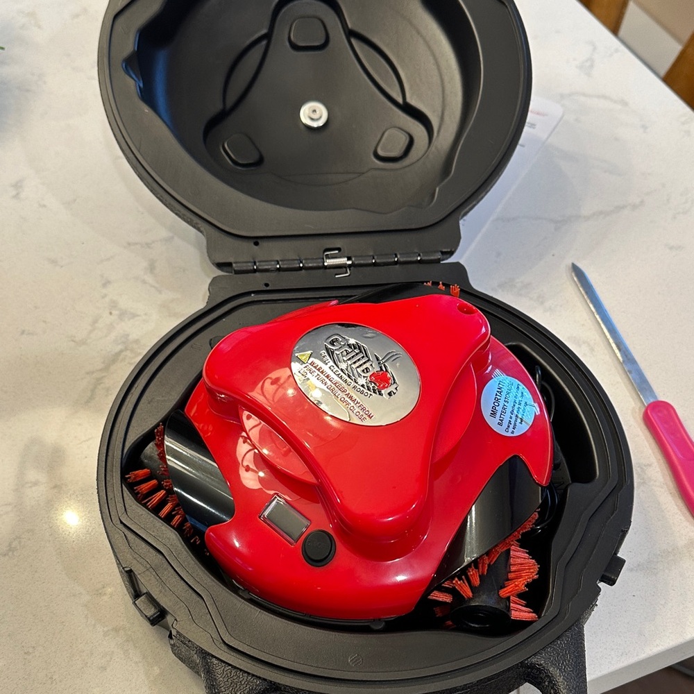 Automatic Grill Cleaner - Red